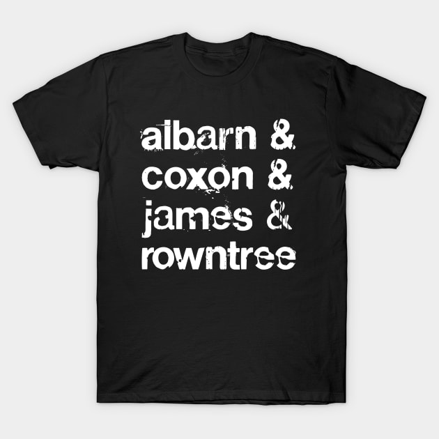 Blur Lineup Fan Art Design T-Shirt by DankFutura